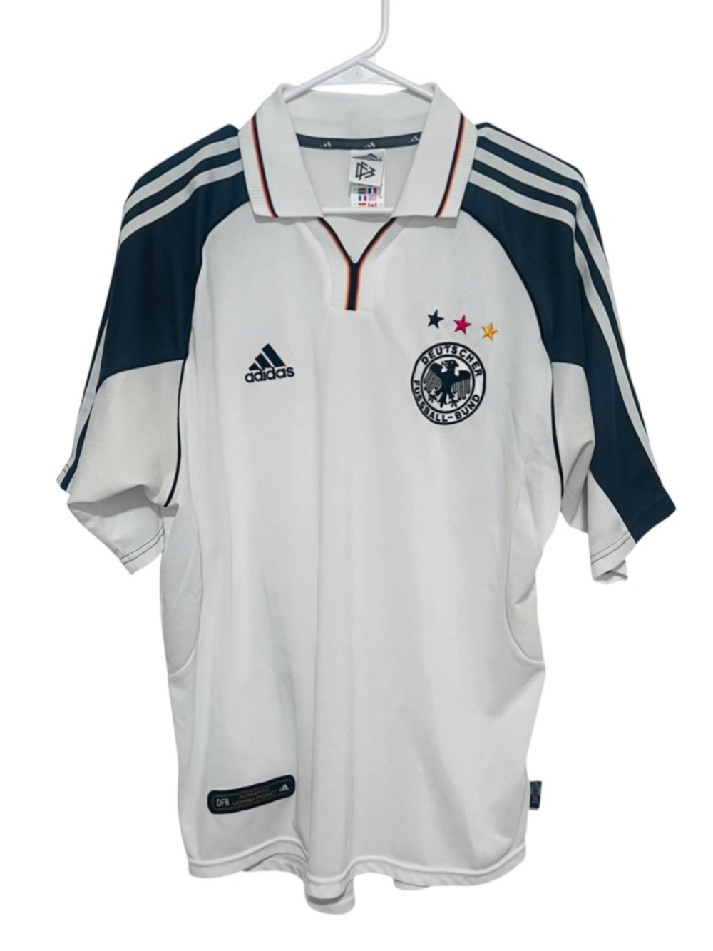 Vintage Adidas Germany Football Soccer Team Home Jersey Large 2000/2002 DFB
